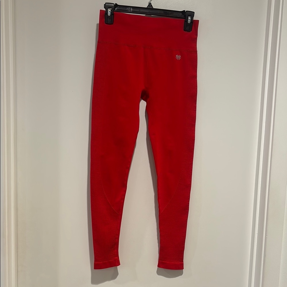 Red womens Leggings